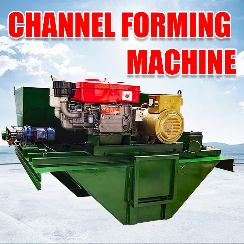 Trapezoidal canal forming machine