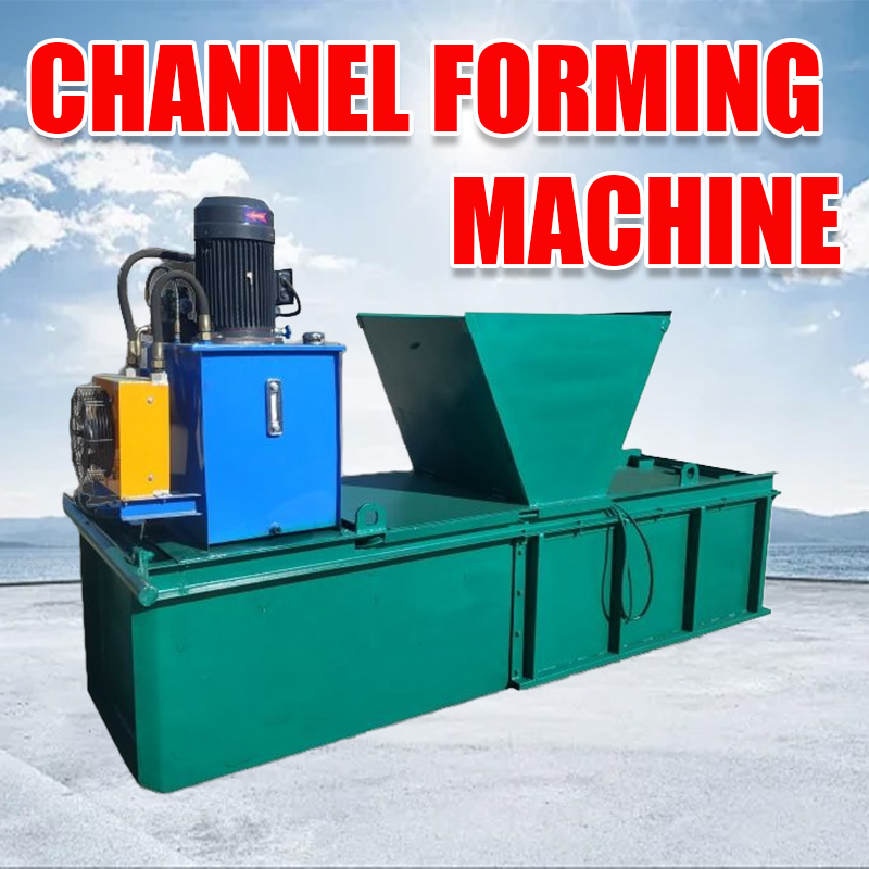 Rectangular canal forming machine