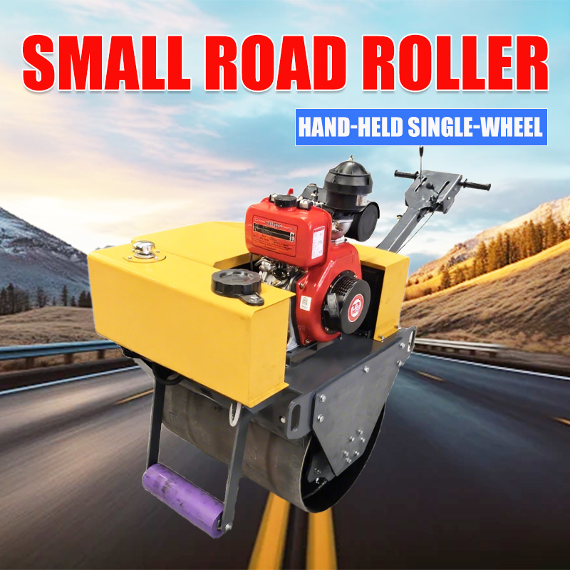 Hand-held single-wheel roller