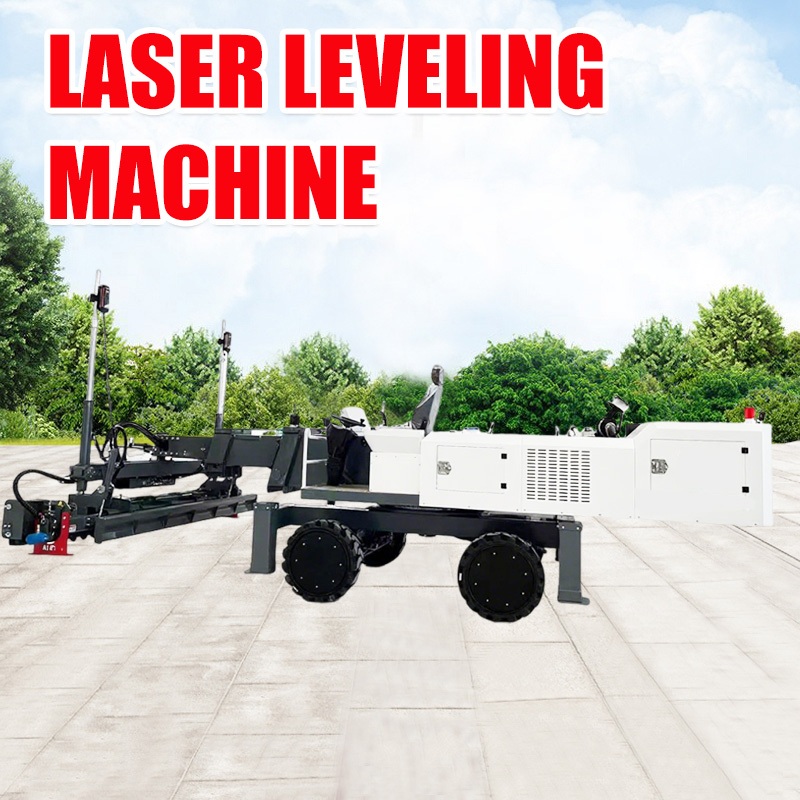Laser leveling machine